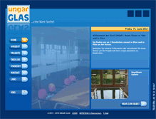 Tablet Screenshot of glas-ungar.at